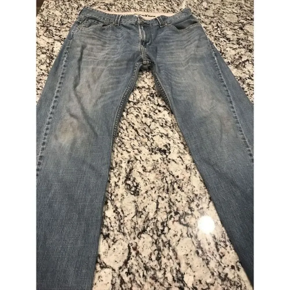 Vintage!! Levis 701 S Straight Fit‎ Light Wash Jeans 36x32